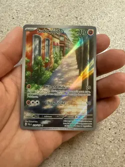 Pokemon TCG Sudowoodo 219/193 Paldea Evolved Illustration Rare 2023 NM - Image 2