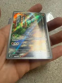 Pokemon TCG Sudowoodo 219/193 Paldea Evolved Illustration Rare 2023 NM - Image 3