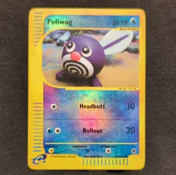 Pokemon TCG Poliwag 125/165 Expedition 2002 Reverse Holo Common Basic 50 HP ENG - Image 1
