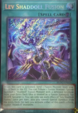 Lev Shaddoll Fusion BLGG-EN024 Secret Rare 1st Edition Yu-Gi-Oh NM - Image 1