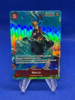 One Piece Pillars of Strength Marco OP03-013 Alternate Alt Art Super Rare NM - Image 1