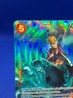 One Piece Pillars of Strength Marco OP03-013 Alternate Alt Art Super Rare NM - Image 3
