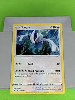 Pokemon TCG Lugia Holo Rare Card 132/185 Vivid Voltage - Image 2