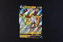 Ampharos V 049/185 Holo Shiny Pokemon TCG Card Vivid Voltage 2020 NEAR MINT - Image 1