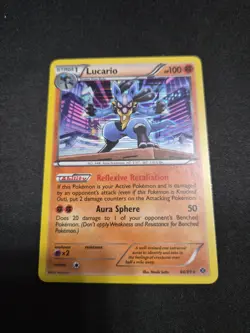 Pokemon TCG Lucario Next Destinities Holo Rare Card 64/99 NM - Image 1