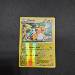 Pokemon TCG Raichu Card 28/111 Reverse Holo XY Furious Fists NM - Image 1