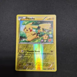 Pokemon Pikachu TCG Reverse Holo Card 27/111 XY-Furious Fists NM - Image 1