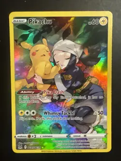 Pokemon TCG Pikachu TG05/TG30 Lost Origin Trainer Gallery Card NM Condition - Image 1