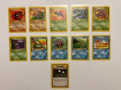 Pokemon 1st Edition Fossil Lot (11 Cards NM/LP) - Image 1