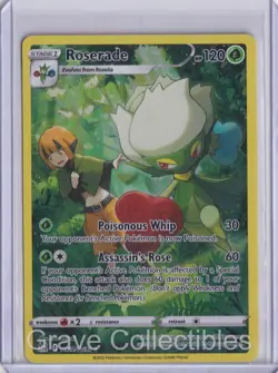 Roserade TG02/TG30 Holo Lost Origin Trainer Gallery Pokemon NM/M - Image 1