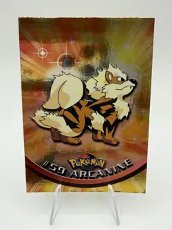 Pokemon Topps Chrome Arcanine 59 Holo Foil Blue Label - Image 1