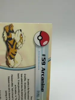 Pokemon Topps Chrome Arcanine 59 Holo Foil Blue Label - Image 4