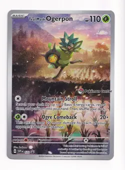 Pokemon Teal Mask Ogerpon SVP 123 Pokemon Center Stamped Promo NM (A6) - Image 1