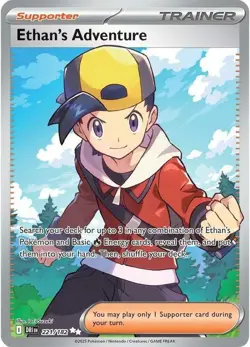 NM-Mint Ethan's Adventure - 221/182 - Ultra Rare Pokemon Destined Rivals - Image 1