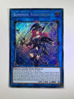 Summon Sorceress BLMM-EN157 Secret Rare 1st Edition YuGiOh Card NM - Image 1
