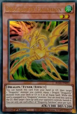 BLGG-EN012 DRAGUNITY FALCHION ULTRA RARE 1ST EDITION YuGiOh CARD - Image 1