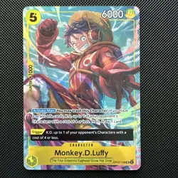 One Piece CCG Monkey D Luffy Illustration Box OP07-109 English NM Condition - Image 1