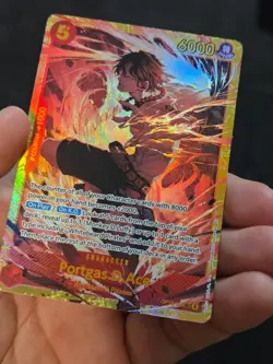 One Piece The Time of Battle Portgas D Ace OP16-118 Secret Rare SEC NM - Image 2