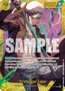 One Piece English - Trafalgar Law - PRB02 - OP10-119 - SEC- NM - Image 1
