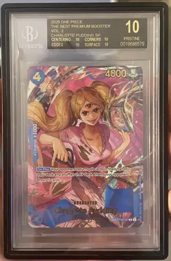 One Piece - Charlotte Pudding SP OP06-047 Premium Best Vol. 2 BGS 10 Black Label - Image 1