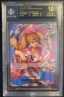 One Piece - Charlotte Pudding SP OP06-047 Premium Best Vol. 2 BGS 10 Black Label - Image 3