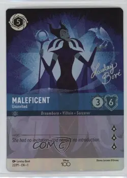 2022 Lorcana - Promos Foil Maleficent Uninvited (D100 Collector's Edition) - Image 1