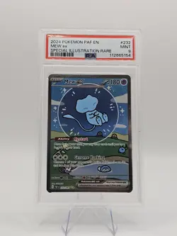 Bubble Mew Mew EX 232/091 Paldean Fates Holo Pokemon Card PSA 9 - Image 1