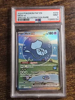 Bubble Mew Mew EX 232/091 Paldean Fates Holo Pokemon Card PSA 9 - Image 3