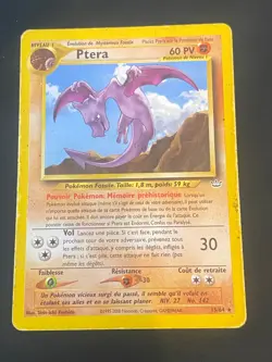 CARTE POKEMON PTERA 15/64 FR RARE NEO REVELATION - BE - Image 1