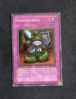 Yu-Gi-Oh! TCG Graverobber Pharaoh's Servant PSV-E008 1st Edition Super Rare LP - Image 1