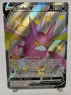 Pokemon Crobat V SWSH098 - Black Star Promo - Shining Fates - Holo |NM/M| - Image 3