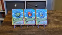 FAN ART Pokemon bubble Bulbasaur, Charmander, Squirtle Cards - Image 1