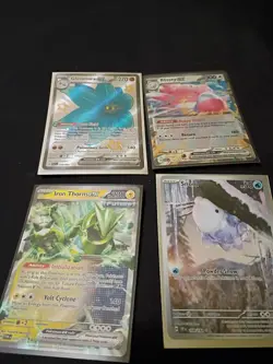 Pokemon TCG 4-Card ex Holo Lot: Glimmora ex/Blissey ex/Snom/Iron Thorns ex - Image 1