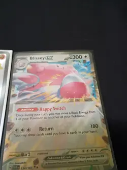 Pokemon TCG 4-Card ex Holo Lot: Glimmora ex/Blissey ex/Snom/Iron Thorns ex - Image 3