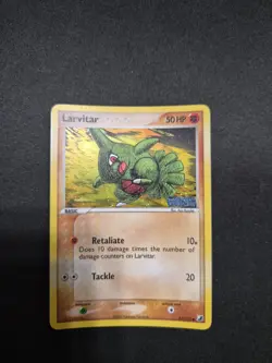 Pokemon TCG Larvitar EX Unseen Forces Reverse Holo Card 61/115 Stamped NM - Image 1