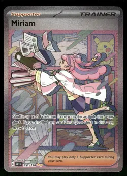 Pokemon Cards Miriam 251/198 Scarlet & Violet Special Illustration Rare NM - Image 1