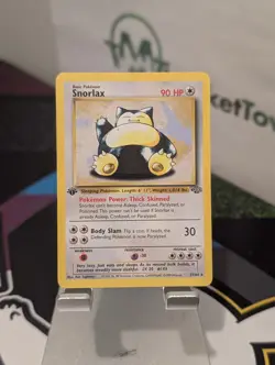 Pokemon TCG Snorlax Card 27/64 Jungle 1st Edition Non-Holo Rare WOTC LP - Image 1