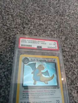 Pokemon Dark Dragonite Holo Card Team Rocket 5/82, PSA 6 EX/MT, WOTC - Image 2