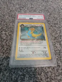Pokemon Dark Dragonite Holo Card Team Rocket 5/82, PSA 6 EX/MT, WOTC - Image 3