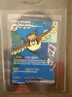Pidgeot ex 225/197 SV03: Obsidian Flames Special Illustration Rare Pokemon Card - Image 1