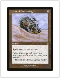 1x Helm of Awakening, Retro Frame, Dominaria Remastered, Magic MTG NM - Image 1
