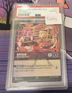 2024 Disney Lorcana EN 2 Arthur Enchanted PSA 10 - Image 1