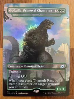 Wizards of the Coast Godzilla, Primeval Champion Uncommon Foil Ikoria Green 2020 - Image 1
