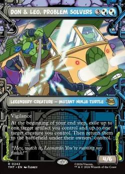 Don & Leo, Problem Solvers NonFoil Teenage Mutant Ninja Turtles 242 NM MTG - Image 1
