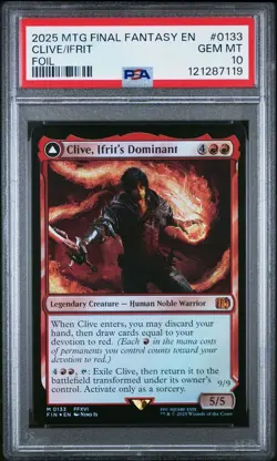 Clive, Ifrit's Dominant - #133 - Mythic - Foil - Final Fantasy - FIN - PSA 10 - Image 3