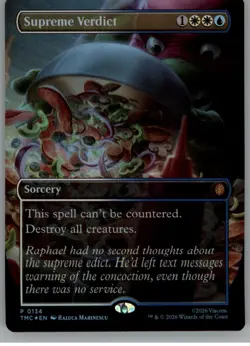 Supreme Verdict (Borderless) 134 Holo Commander: TMNT Foil NM - Image 1