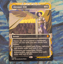 Wizards of the Coast MTG Akroma's Will #0001 Foil Borderless - Image 1