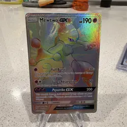 Pokemon Mewtwo GX 76/73 Shining Legends Secret Rare Full Art Holo Rainbow rare - Image 1