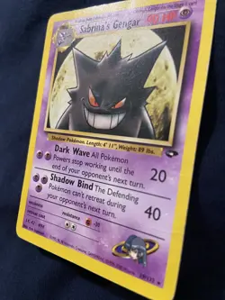 Pokemon TCG Sabrina's Gengar 29/132 Gym Challenge Non Holo MP - Image 4