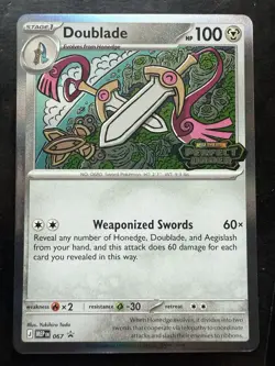 Pokemon ME03 Perfect Order 067 Doublade Stamped Blackstar Promo (NM) - Image 1